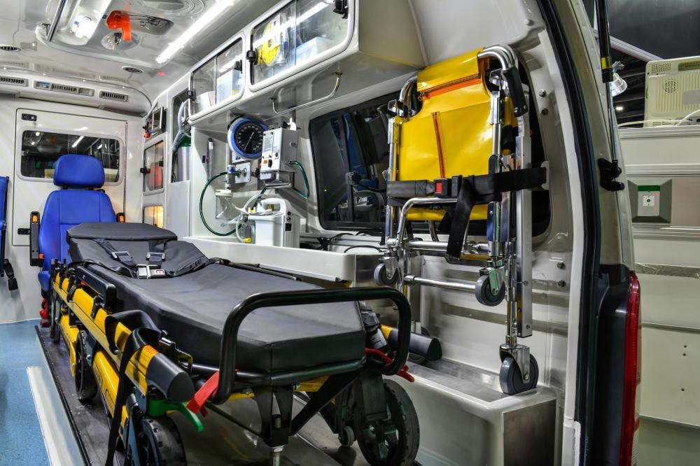 L'intérieur d'une ambulance